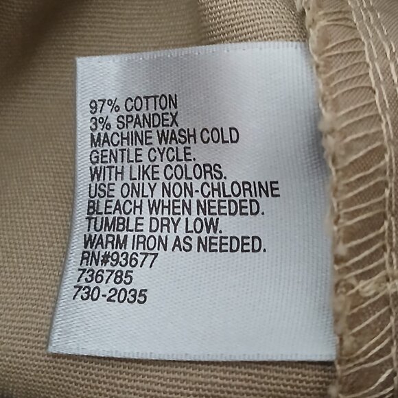 NWT Worthington Pants Size 8 Petite Heritage Khaki Modern Fit Slim Leg Mid Rise - Picture 10 of 10